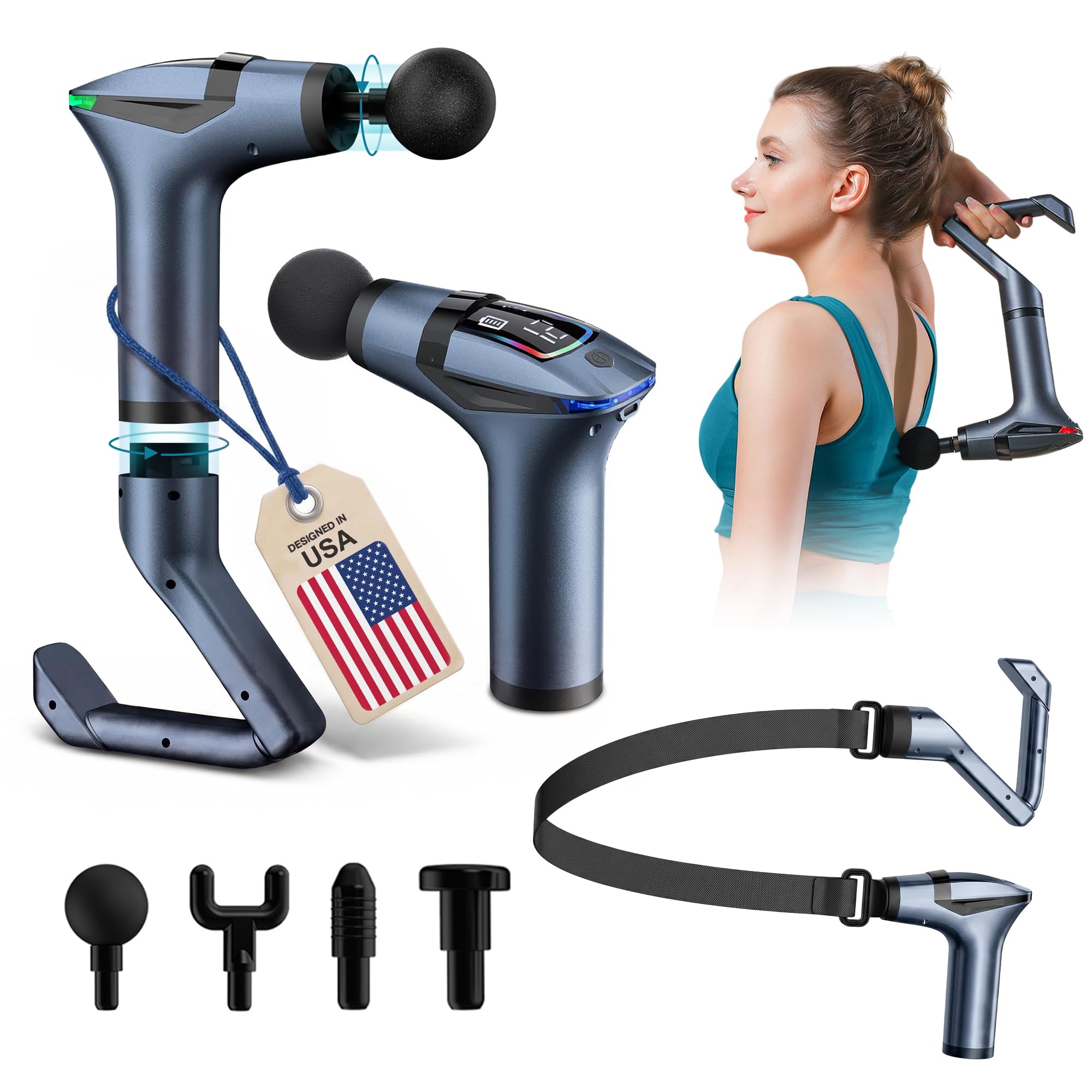 Amazon.com: ELEVANZA 3-in-1 Detachable Deep Tissue Massage Gun